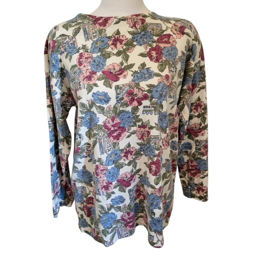 Vintage Forenza Floral Top Sz S